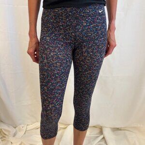 Nike Dri-Fit Capri Tights, Size Small, Multi-Color